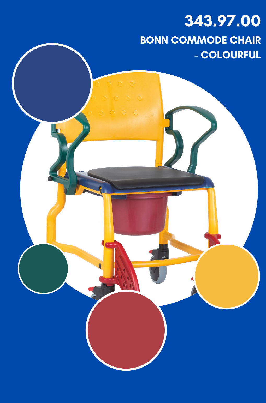 Bonn Commode Chair – Colourful